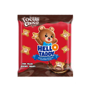 Hello Taddy – Strawberry & Chocolate Flavored Filled Biscuit Treats