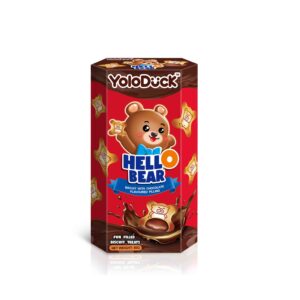 hello taddy – filled fun biscuit treats 50g（strawberry & chocolate)